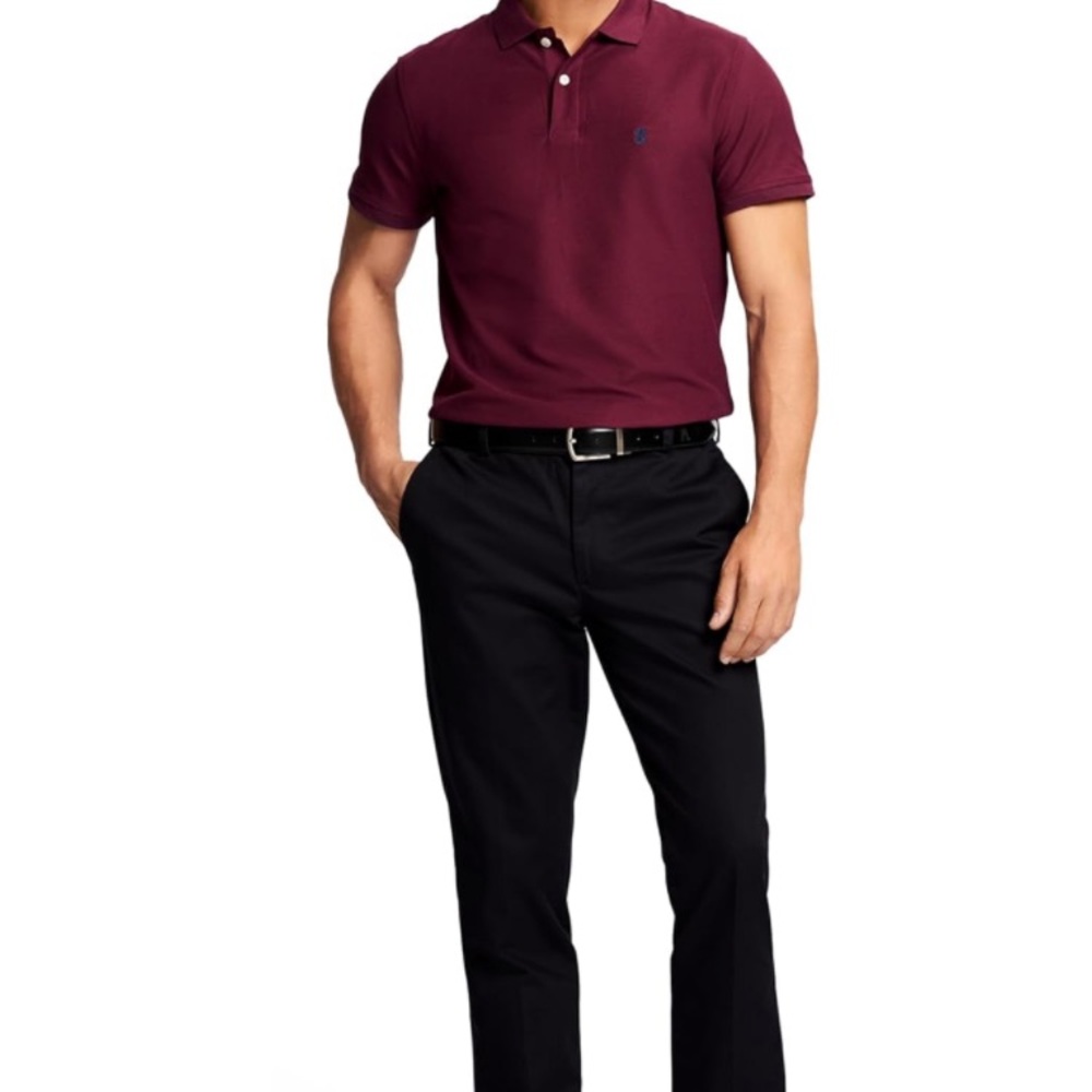 IZOD 34x32 Black straight American Chino Flat Front Non-iron Pants Slacks NWT